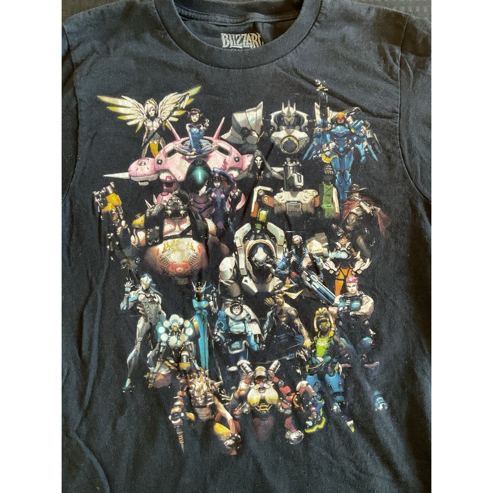 Blizzard Entertainment Designed By Jinx Overwatch‎ Graphic T-Shirt Size XS Black
